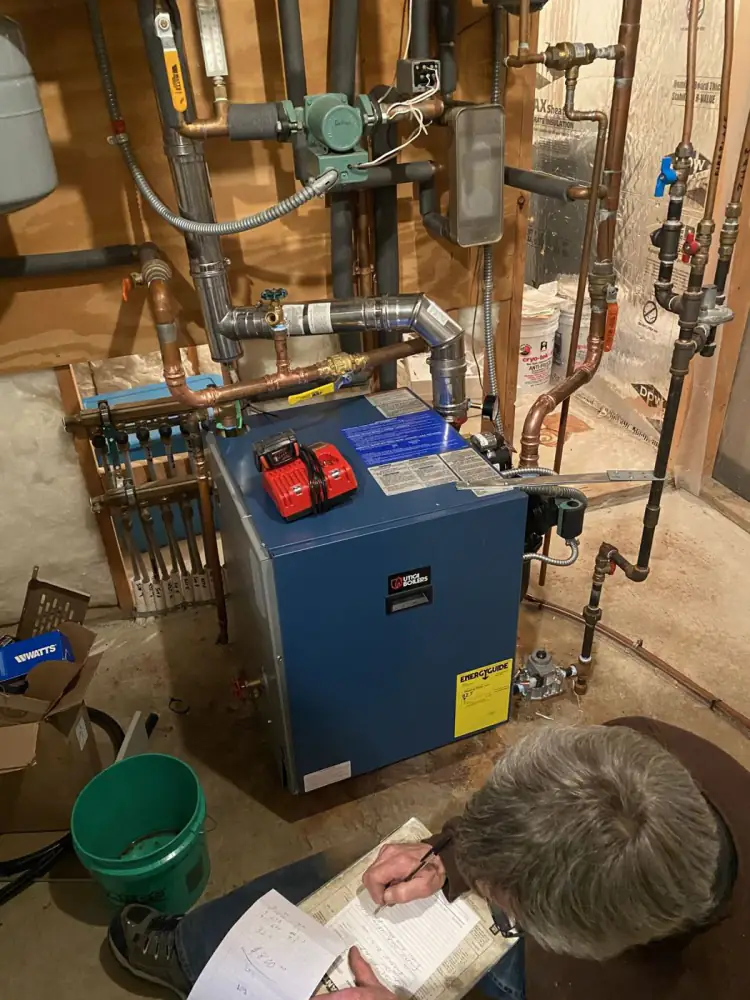 New boiler after Anderson Burner's install